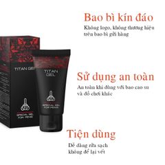 Gel titan giúp tăng kích thước cậu nhỏ