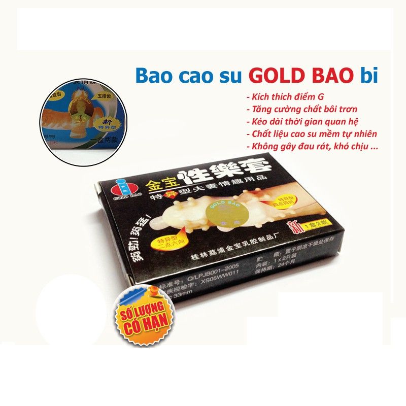 Bao cao su có gai Gold Bao