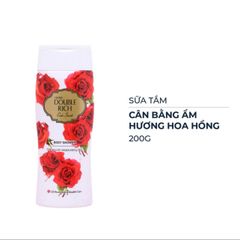 Sữa tắm cân bằng độ ẩm hương Hoa Hồng, Double Rich chai 200g