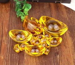 Thỏi vàng trang trí bằng thuỷ tinh, nhiều kích thước.