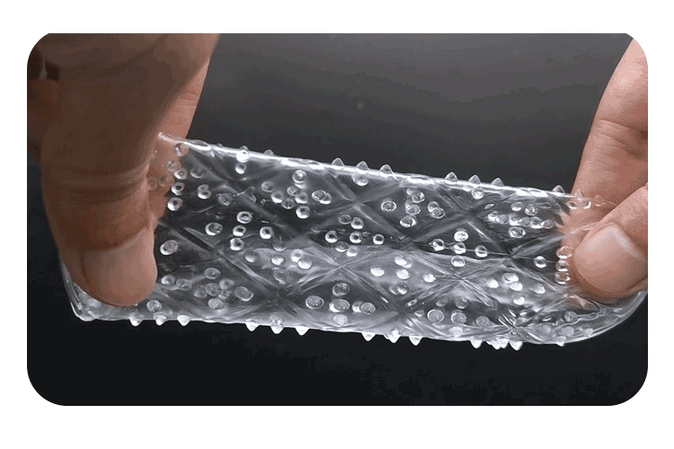Bao cao su silicon trong suốt PINSE, có thể tái sử dụng, giúp tăng cảm giác và đôn kích thước
