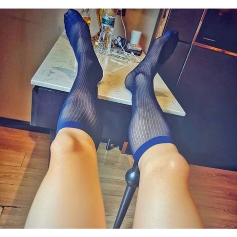 Vớ/Tất Nam công sở cổ cao, loại vải xuyên thấu, thoáng mát và sexy