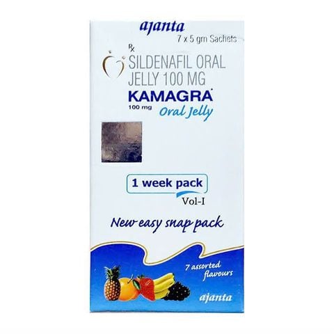 Kamagra Jelly, thuốc cường dương, hổ trợ cứng lâu, lâu ra hiệu quả 100% - Hộp fullseal 7 tuýp 7 vị.
