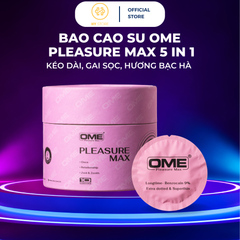 Bao Cao Su OME PLEASUREMAX 5 IN 1 - Hộp 10 cái