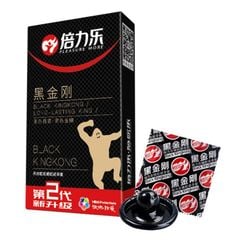 Bao cao su màu đen BLACK KINGKONG,chính hãng hộp 10 cái.