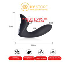 Plug Rung Massage Kích Thích Tuyến Tiền Liệt - 10 Chế Độ Rung, Có Điều Khiển Từ Xa