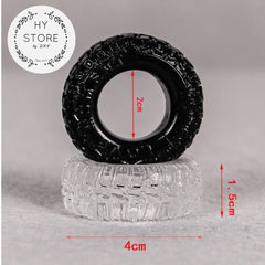 Vòng đeo dương vật, silicone hình bánh xe, bộ 2 cái