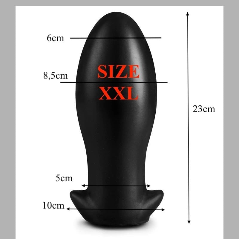 Plug silicone trứng rồng trong suốt, dùng chơi fisting