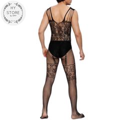 Set đồ lót lưới liền Quần, bodytocking bodysuit, sexy dành cho Nam