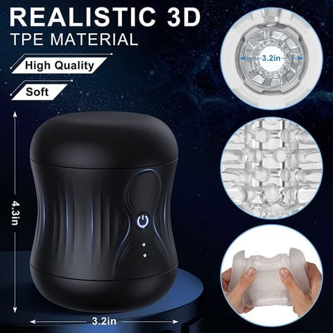 Cốc Thủ Dâm 2 Đầu Có 10 Chế Độ Rung