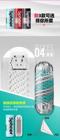 Cốc thủ dâm Nam cao cấp Spiner Pixel