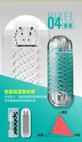 Cốc thủ dâm Nam cao cấp Spiner Pixel