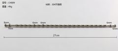 Que sounding, thông tiểu inox 27*6