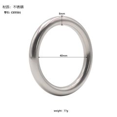 [8*40/45mm] Vòng đeo dương vật, inox 304 bản vừa 8cm, dày đẹp