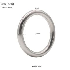 [8*40/45mm] Vòng đeo dương vật, inox 304 bản vừa 8cm, dày đẹp