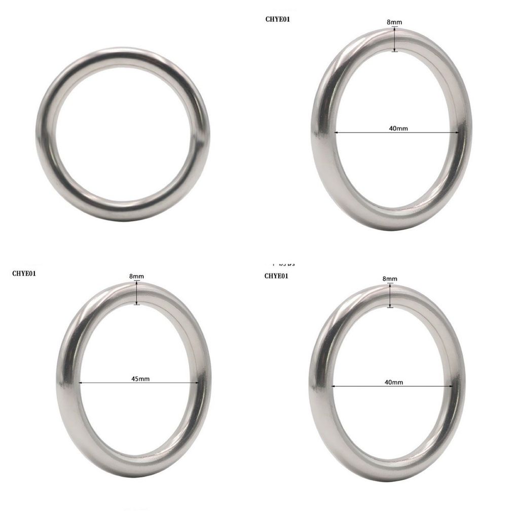 [8*40/45mm] Vòng đeo dương vật, inox 304 bản vừa 8cm, dày đẹp