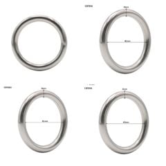 [8*40/45mm] Vòng đeo dương vật, inox 304 bản vừa 8cm, dày đẹp