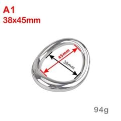 Vòng đeo dương vật, inox cong bản lớn xịn 12mm.