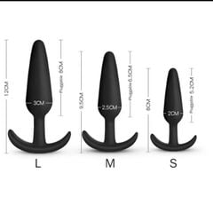 [Set 3 cái] Phích cắm hậu môn silicone