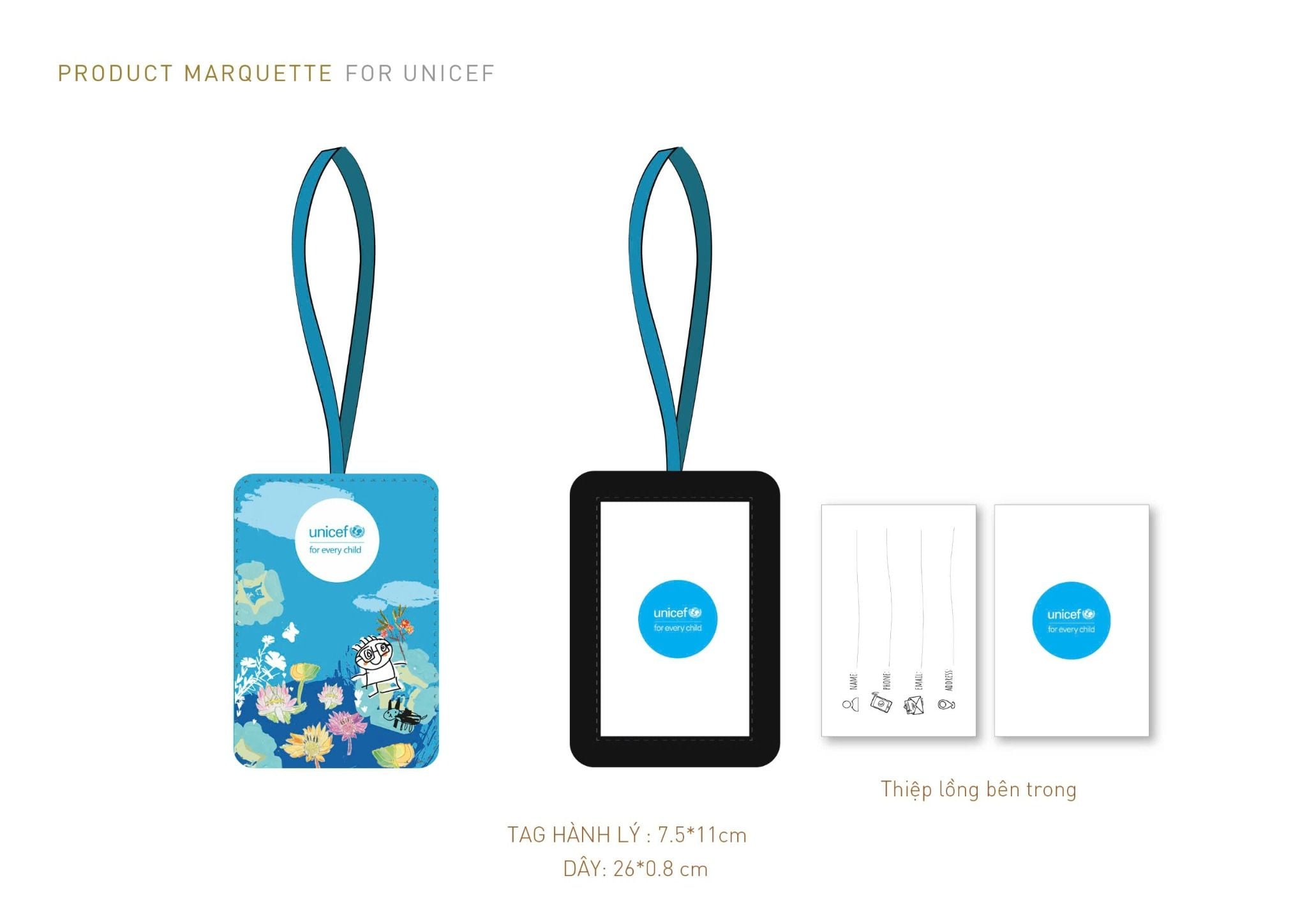 UNICEF Tò He Series - Thẻ hành lý