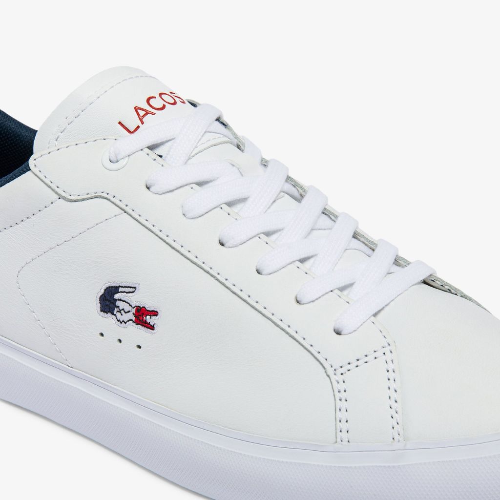 Giày Lacoste Nam Powercourt Chất Liệu Da