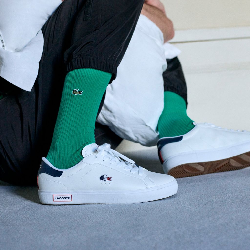 Giày Lacoste Nam Powercourt Chất Liệu Da