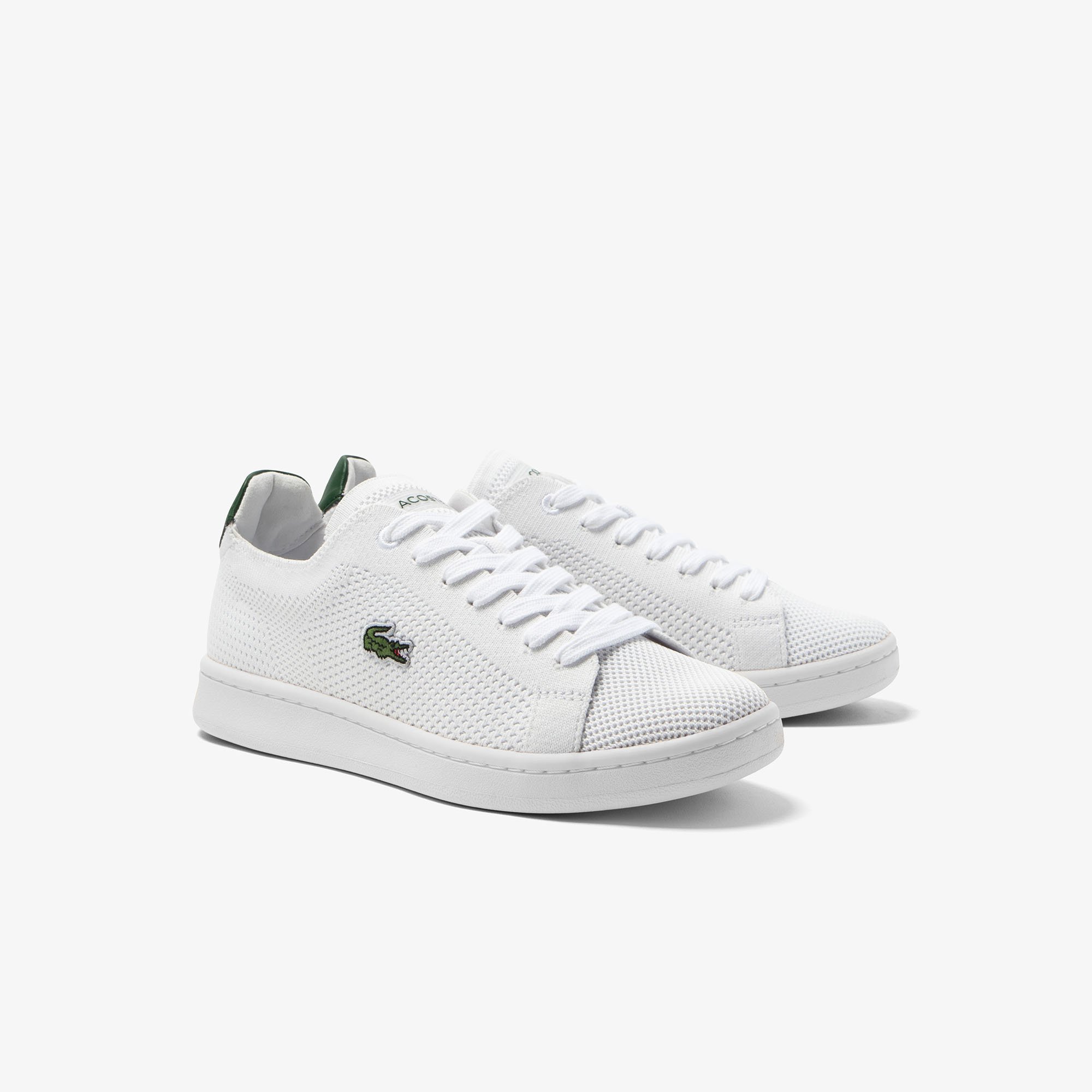 Giày Thể Thao Lacoste Nữ Carnaby Đế Cao Chất Liệu Piqué Vải