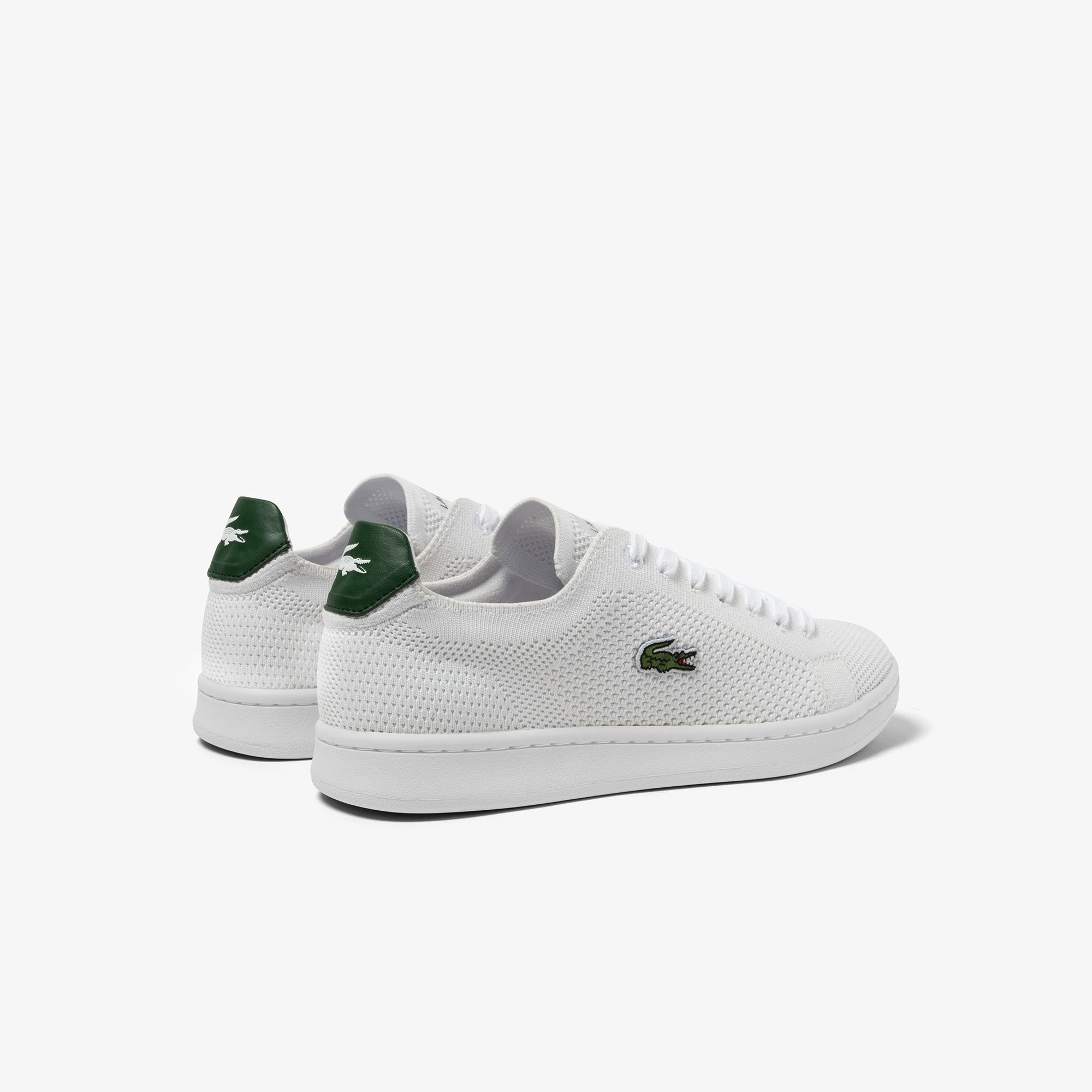 Giày Thể Thao Lacoste Nữ Carnaby Đế Cao Chất Liệu Piqué Vải