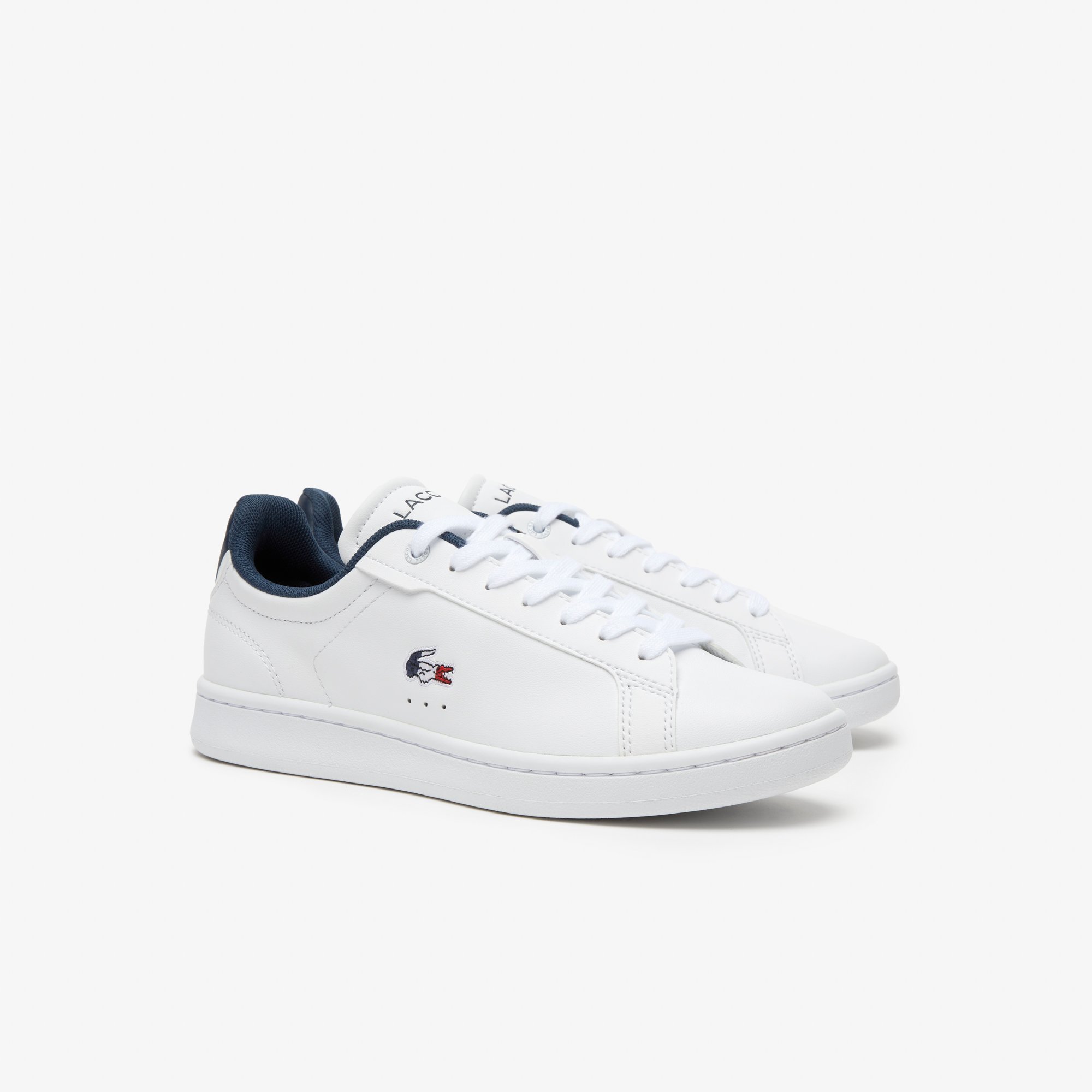 Giày Thể Thao Lacoste Nữ Carnaby Chất Liệu Da Phối Ba Màu Cao Cấp