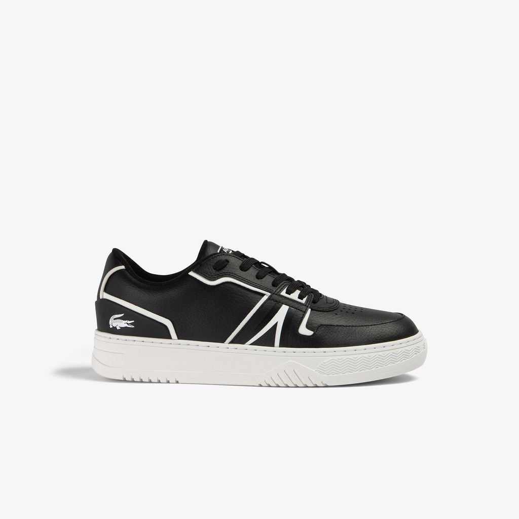 Giày Lacoste Nam L001 Chất Liệu Da Có Đường Kẻ Ngang