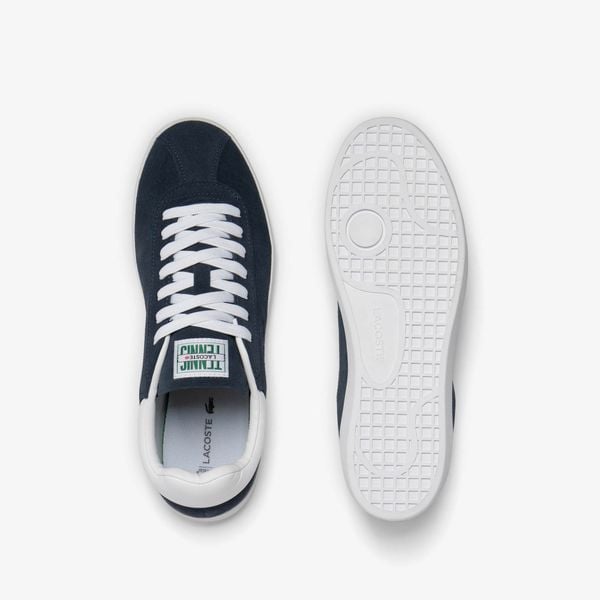 Giày Lacoste Nam Baseshot Chất Liệu Da Lộn