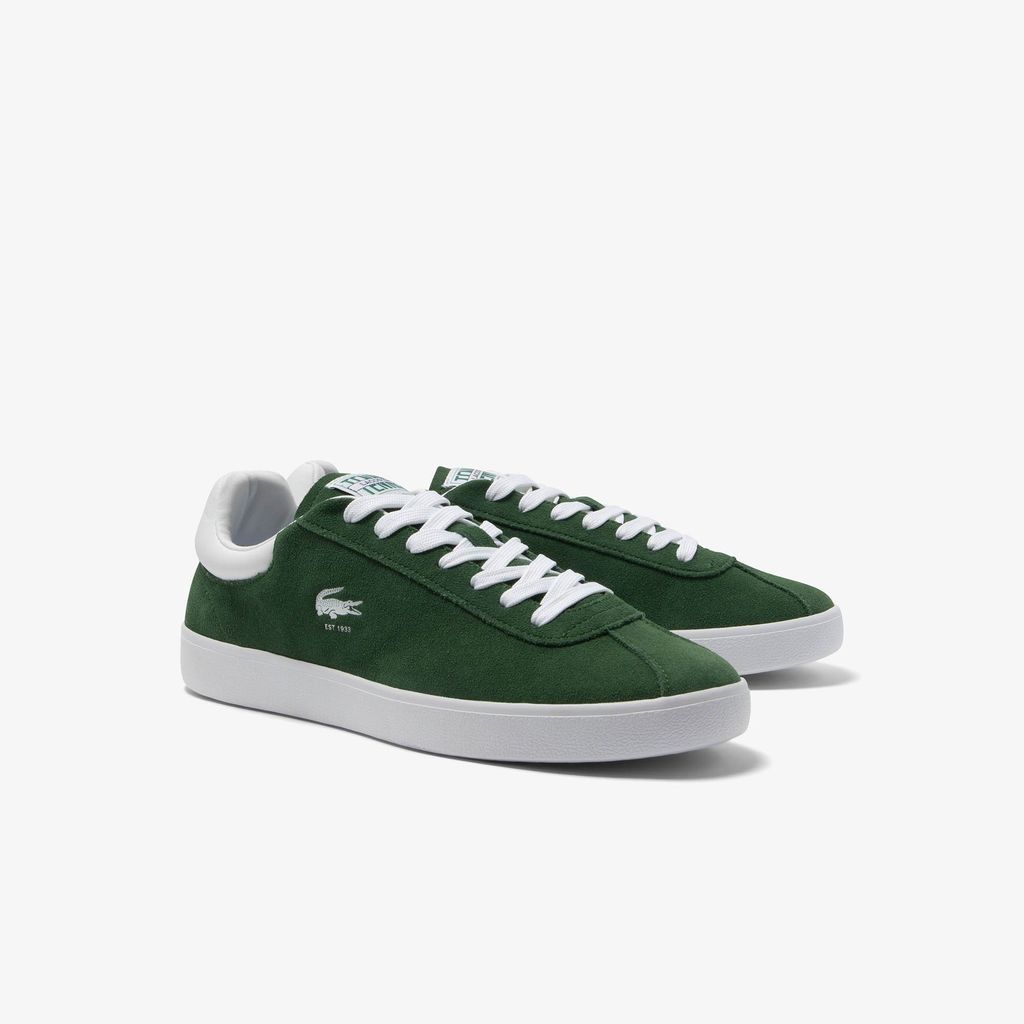 Giày Lacoste Nam Baseshot Chất Liệu Da Lộn