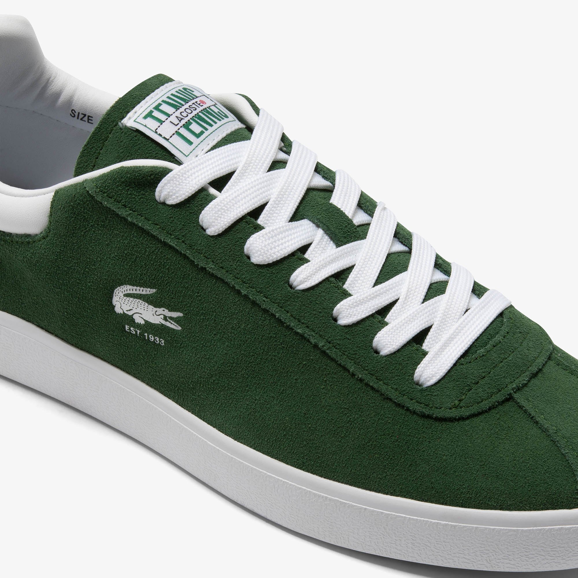 Giày Lacoste Nam Baseshot Chất Liệu Da Lộn