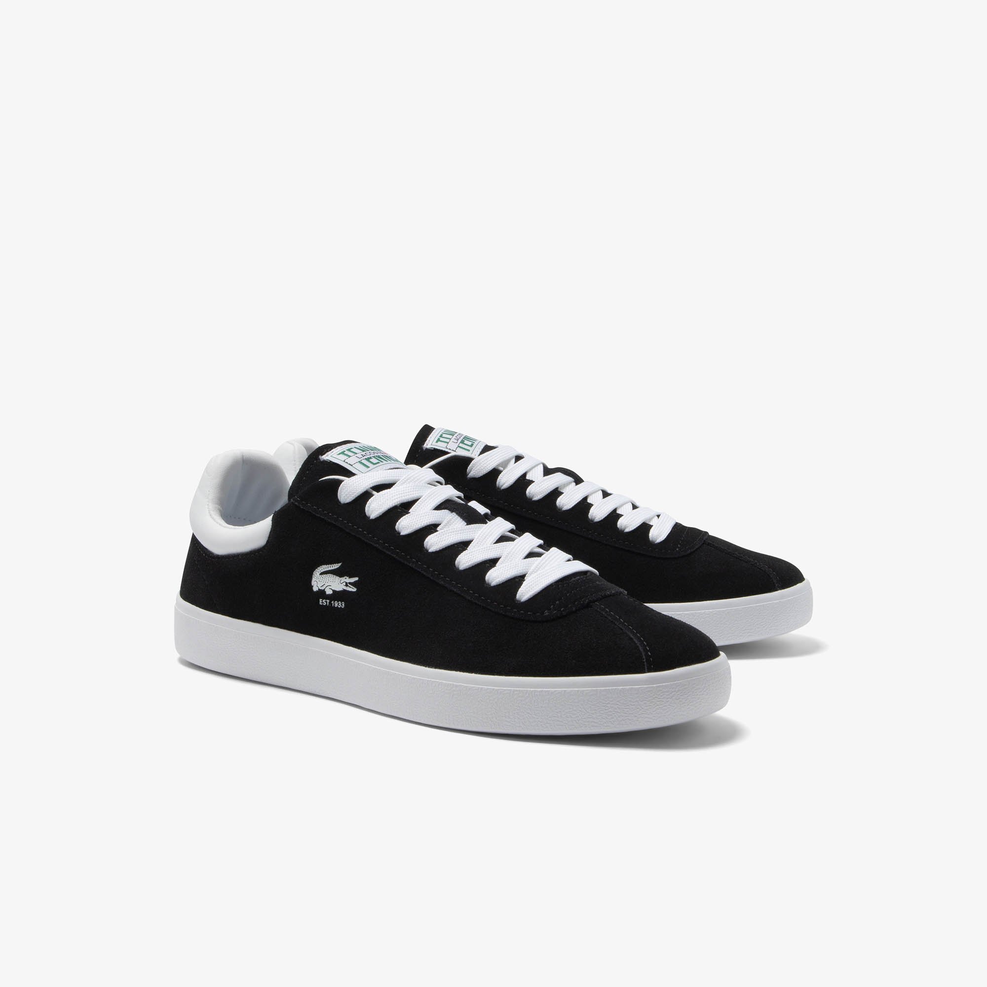 Giày Lacoste Nam Baseshot Chất Liệu Da Lộn