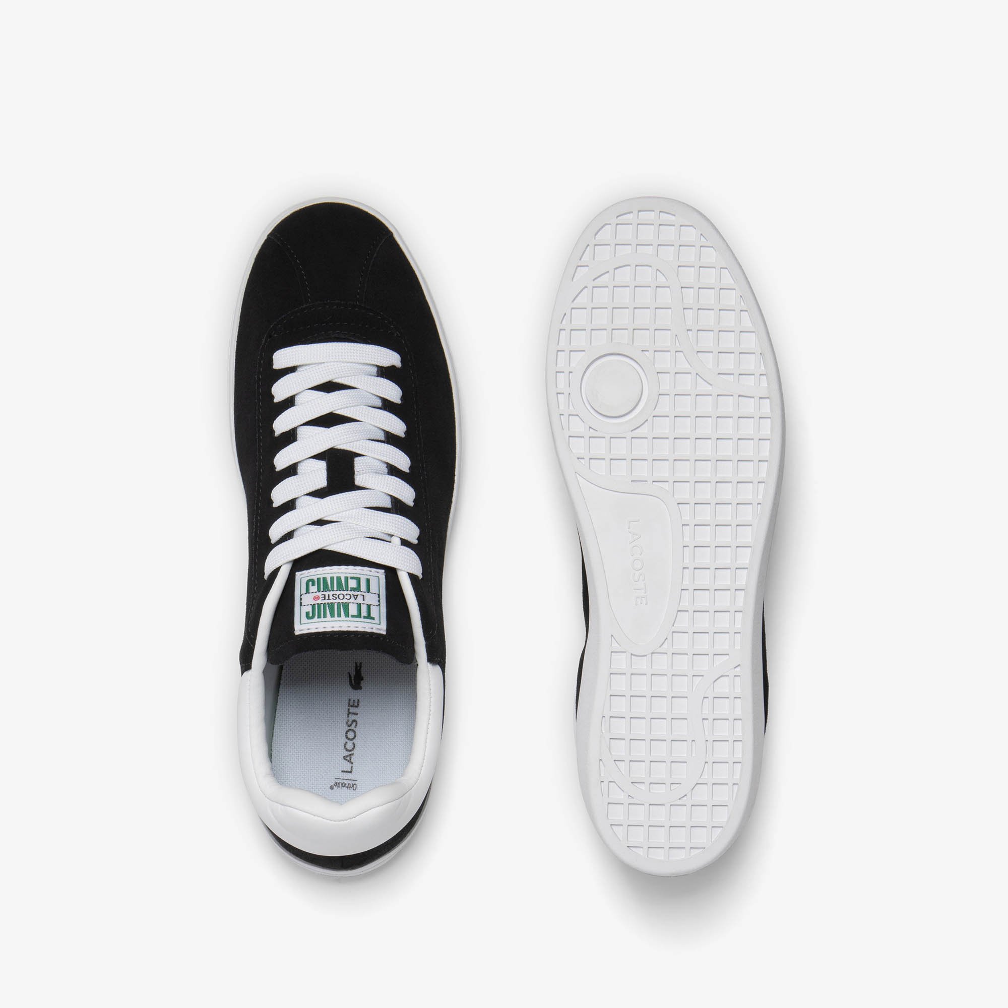 Giày Lacoste Nam Baseshot Chất Liệu Da Lộn