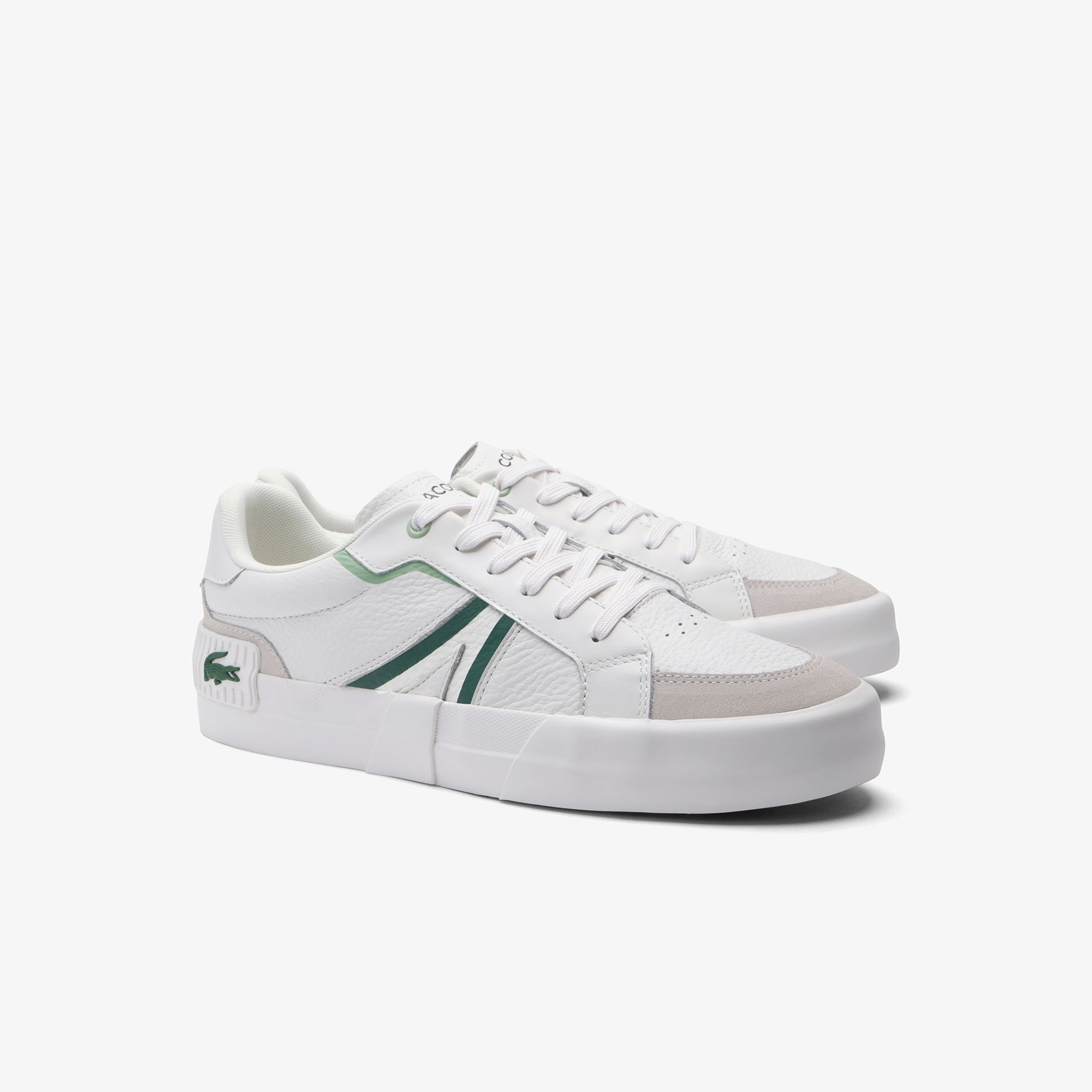 Giày Lacoste Nữ L004 Chất Liệu Da Phối Màu