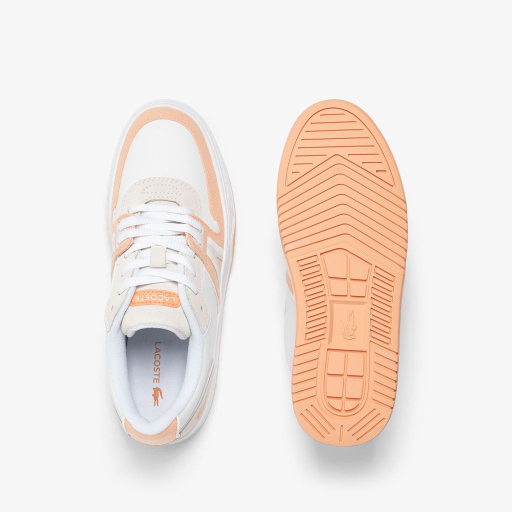 Giày Lacoste Nữ L001 Chất Liệu Da Logo Lưỡi Gà