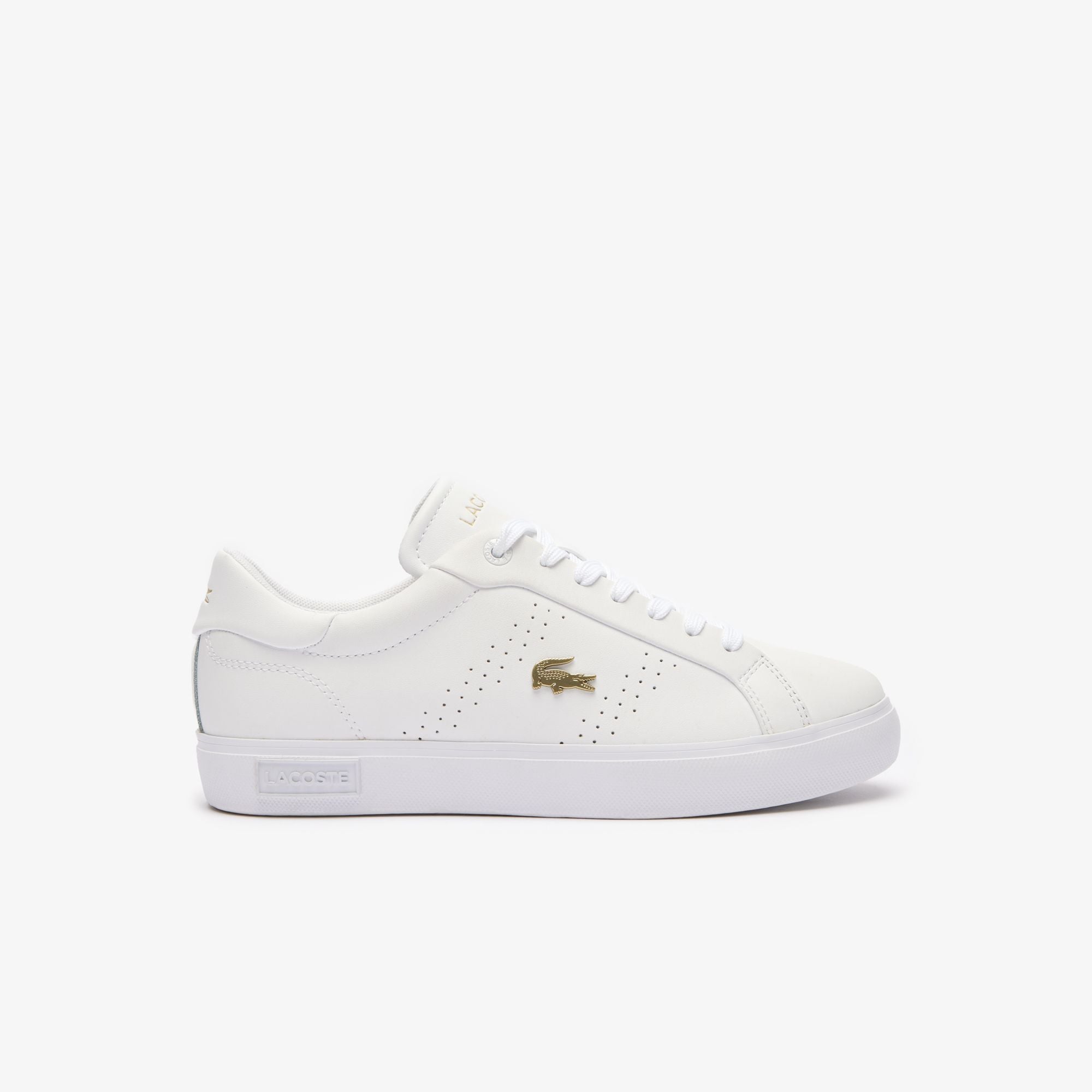 Giày Thời Trang Lacoste Nữ Powercourt 2.0 Chất Liệu Da