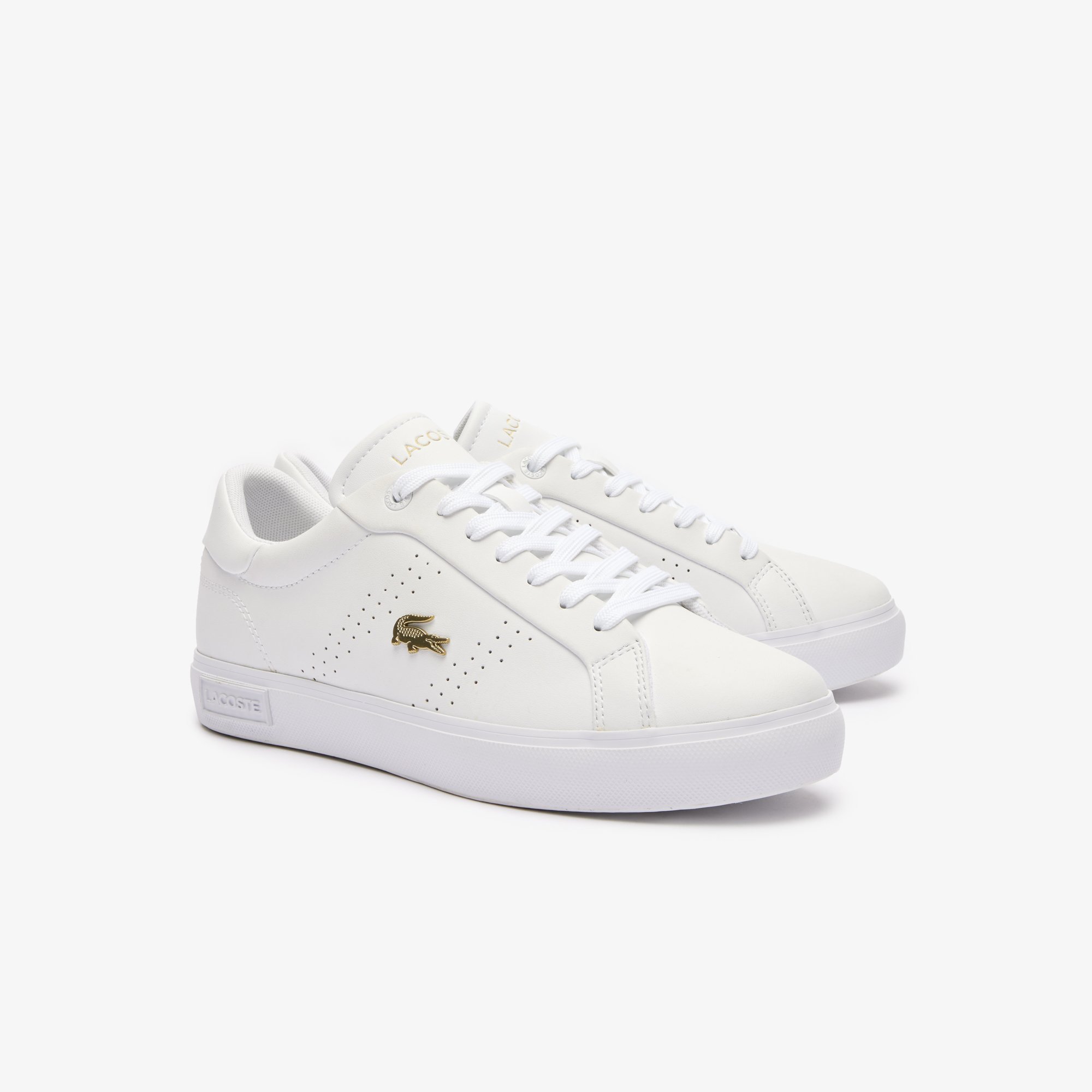 Giày Thời Trang Lacoste Nữ Powercourt 2.0 Chất Liệu Da