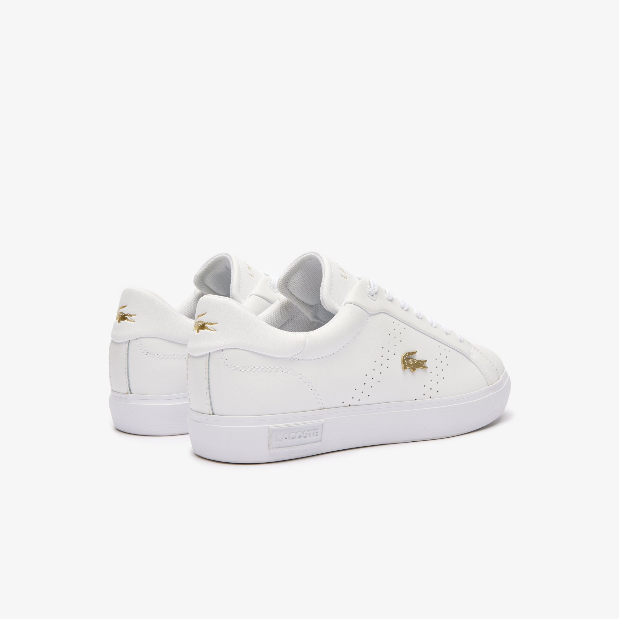 Giày Thời Trang Lacoste Nữ Powercourt 2.0 Chất Liệu Da