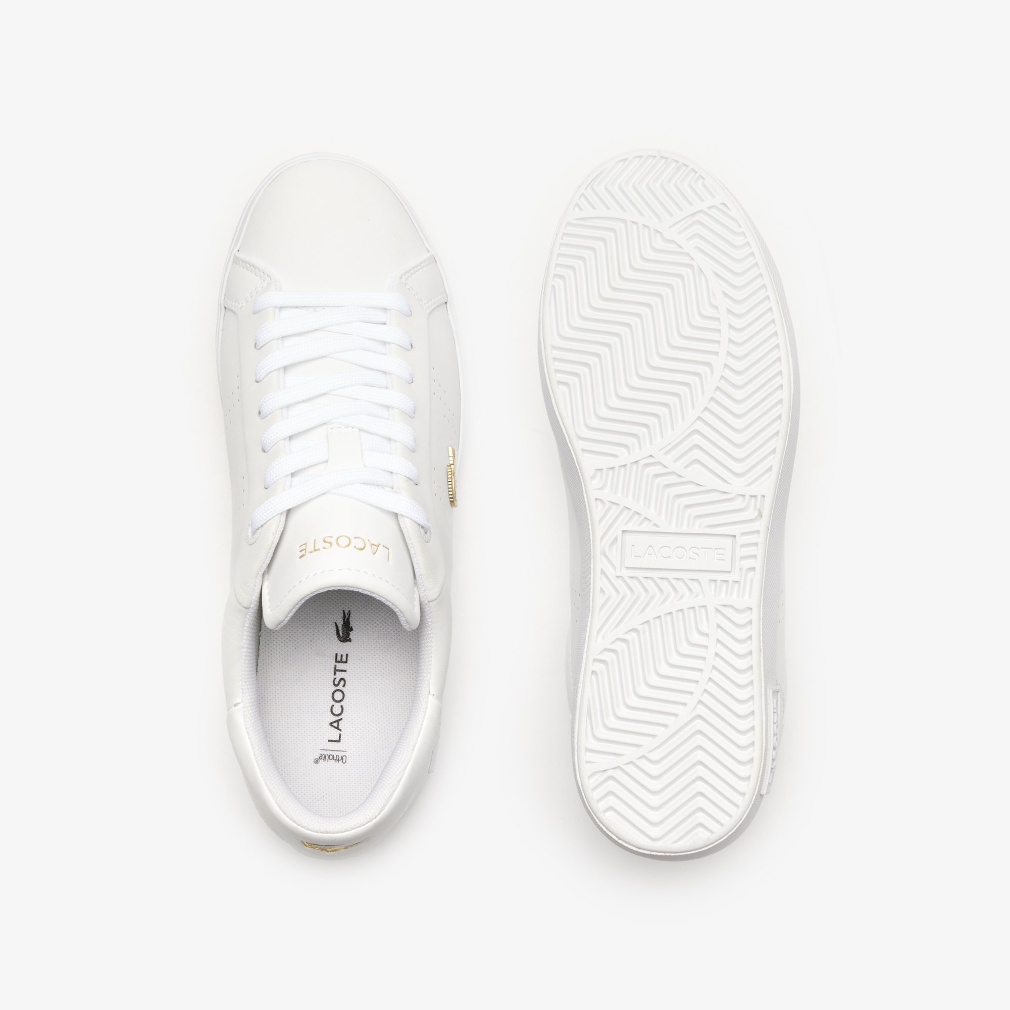 Giày Thời Trang Lacoste Nữ Powercourt 2.0 Chất Liệu Da