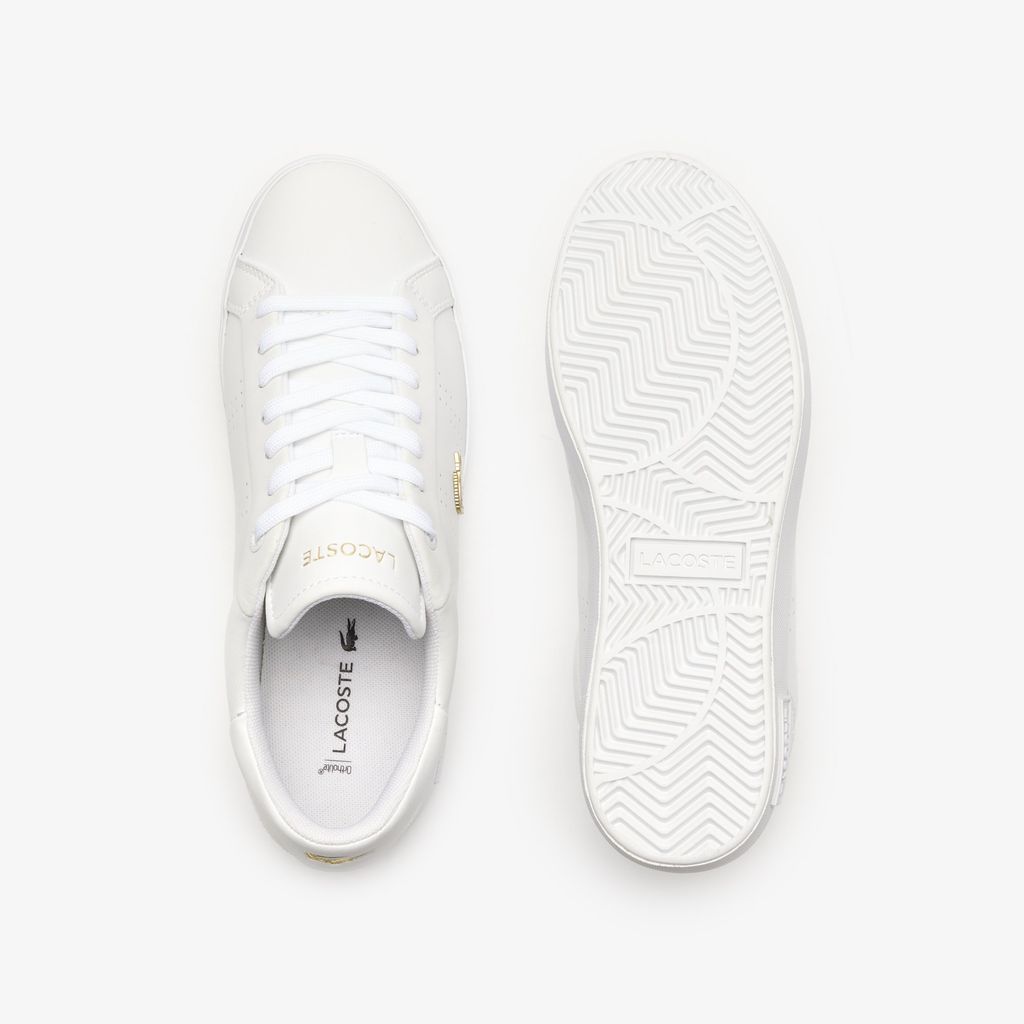 Giày Thời Trang Lacoste Nữ Powercourt 2.0 Chất Liệu Da