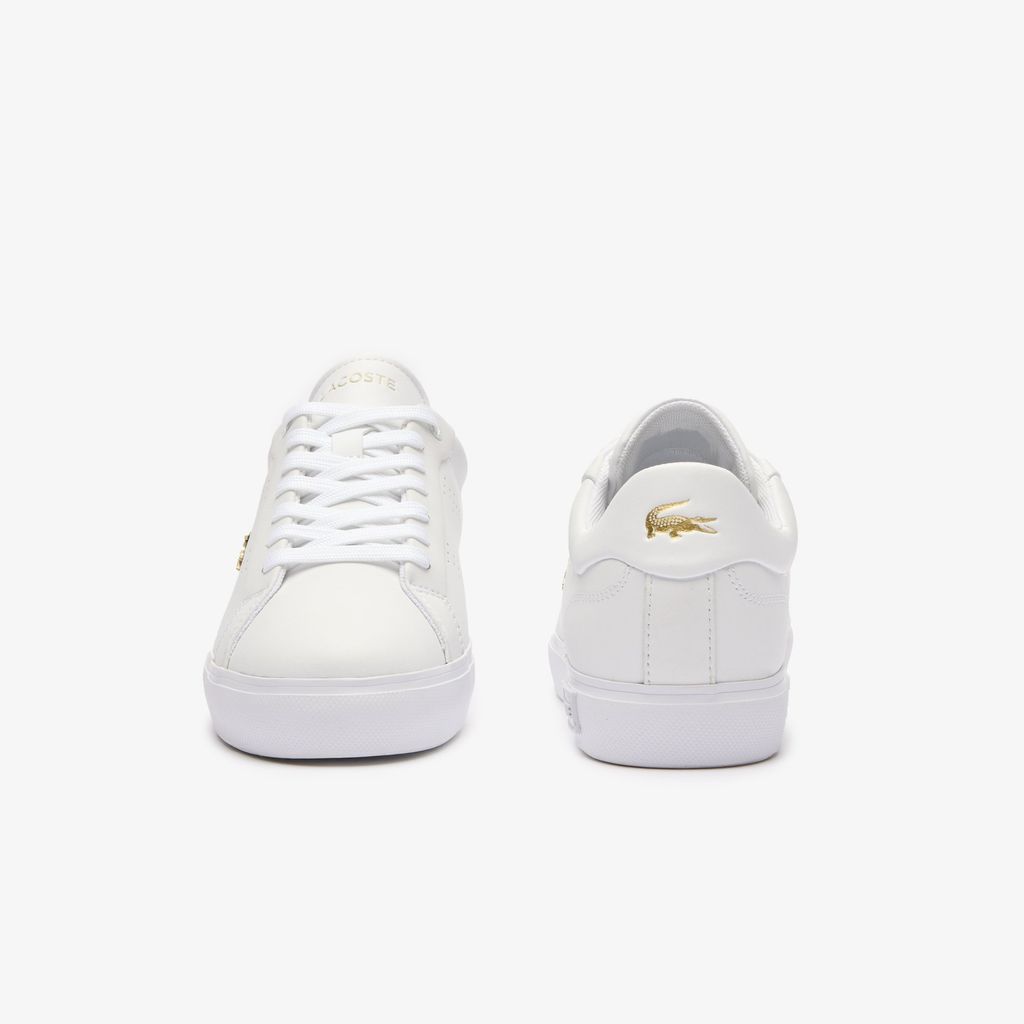 Giày Thời Trang Lacoste Nữ Powercourt 2.0 Chất Liệu Da