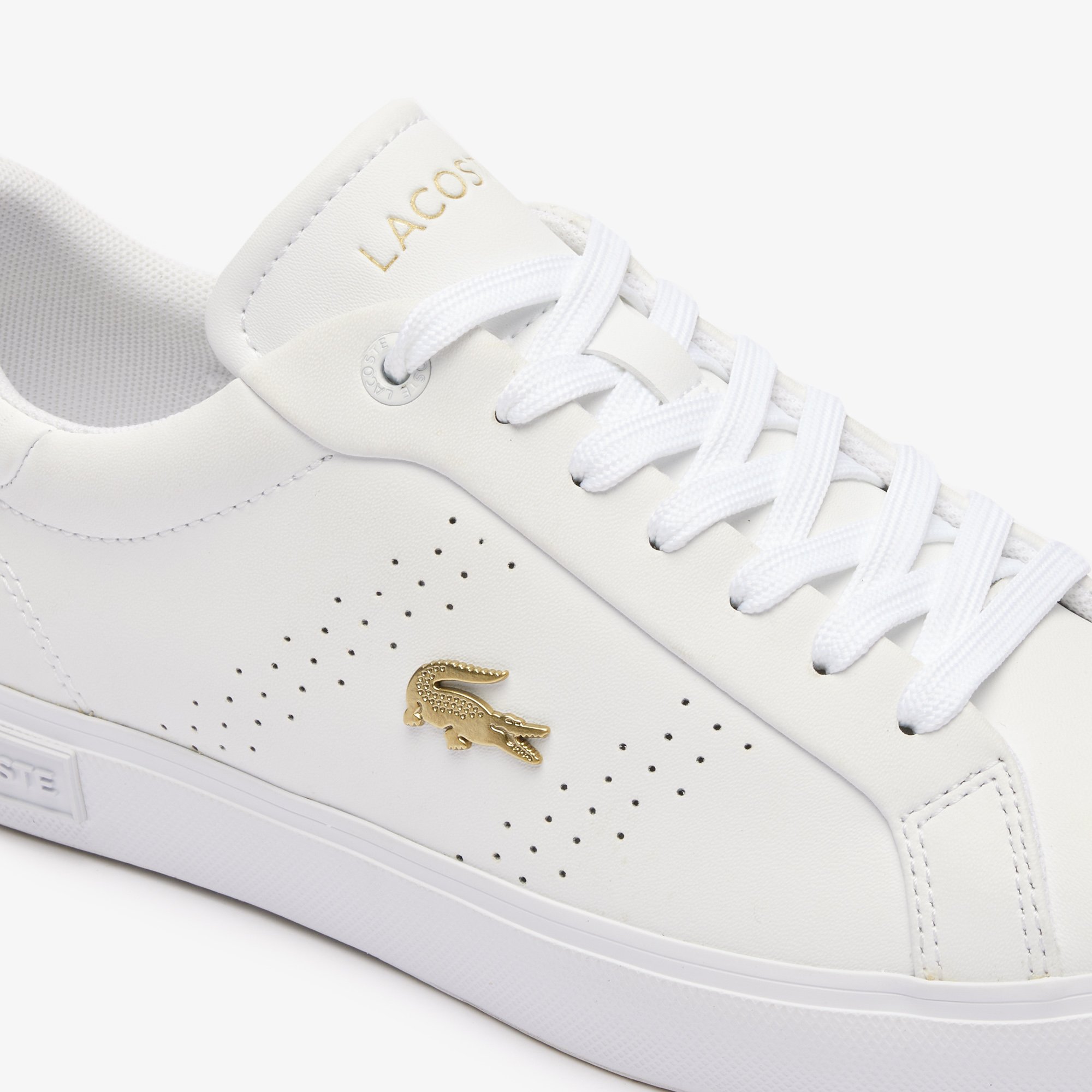 Giày Thời Trang Lacoste Nữ Powercourt 2.0 Chất Liệu Da