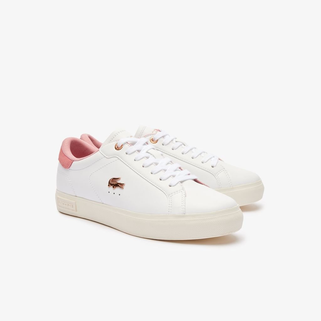 Giày Lacoste Nữ Powercourt Chất Liệu Da