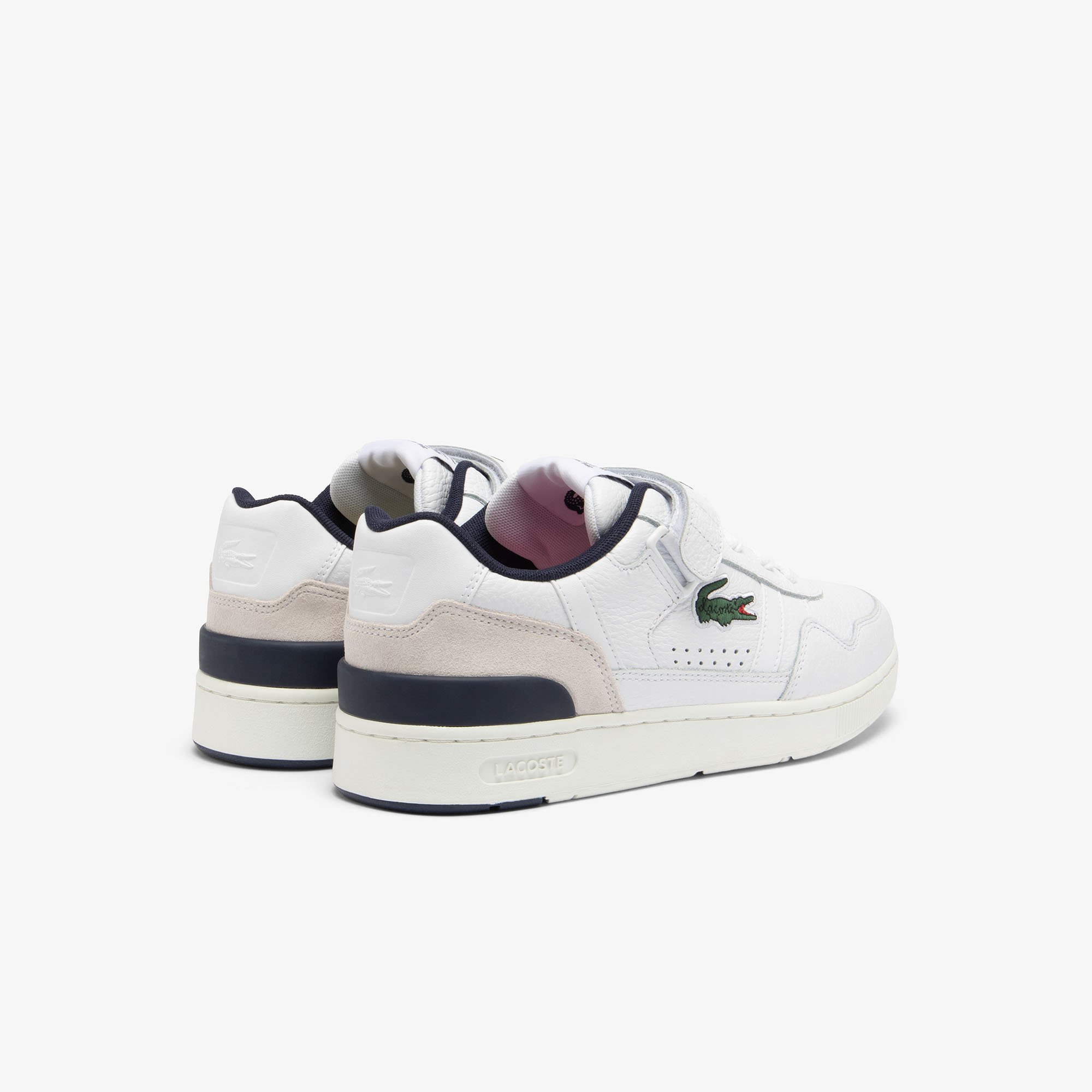 Giày Lacoste Nam T-Clip Quai Dán Cổ Giày Phối Màu