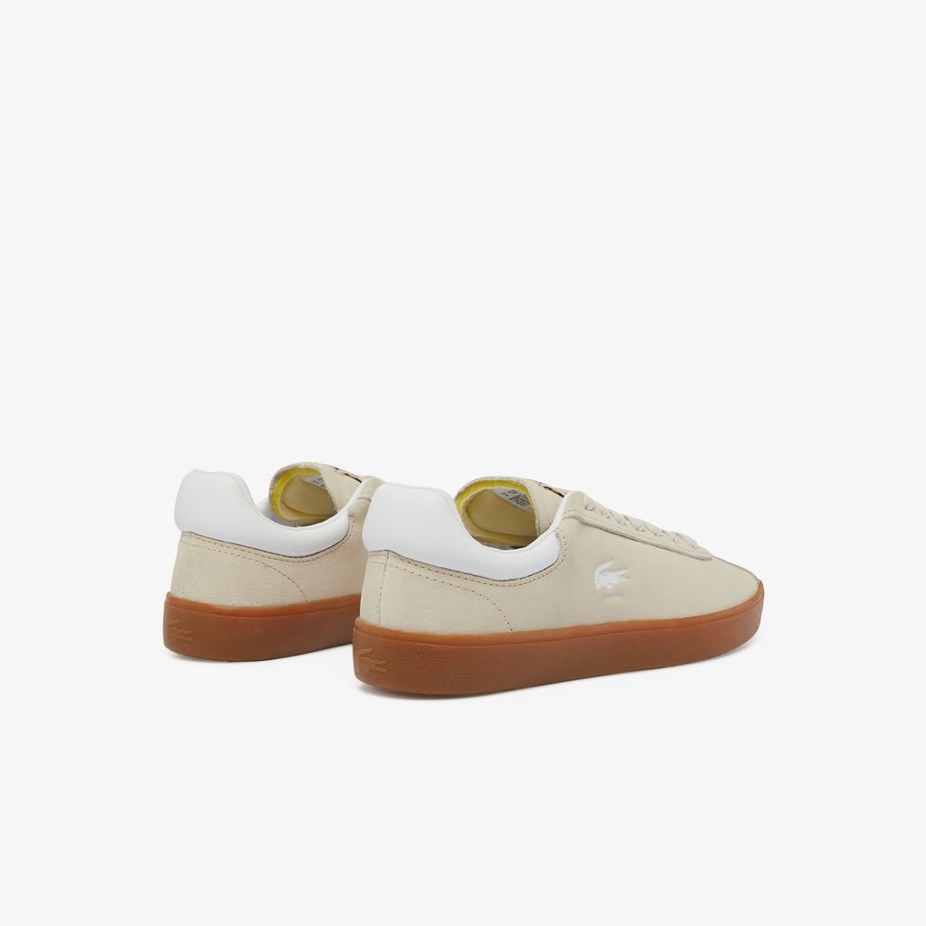 Giày Lacoste Nữ Baseshot Trainers Chất Liệu Da Lộn