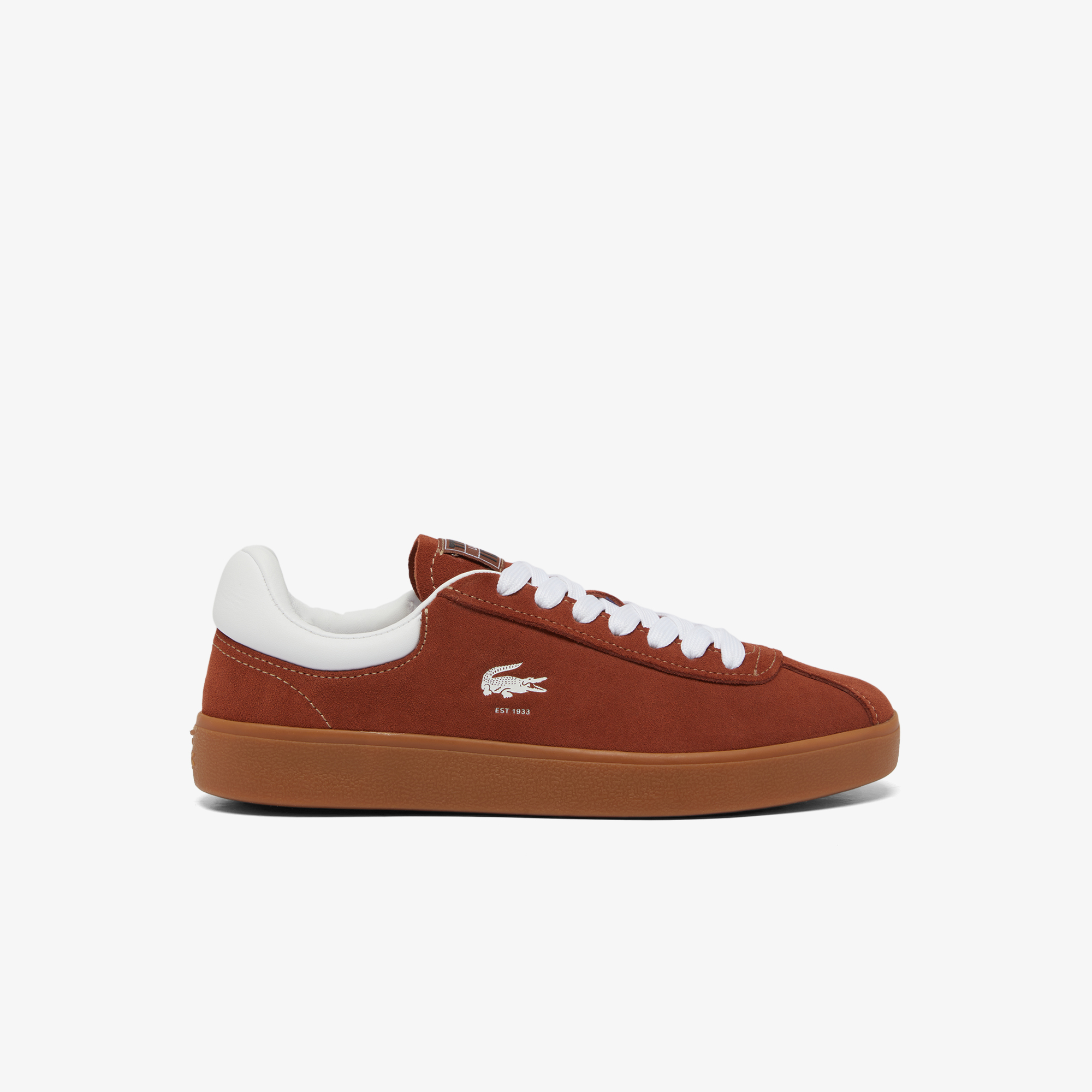 Giày Lacoste Nữ Baseshot Trainers Chất Liệu Da Lộn