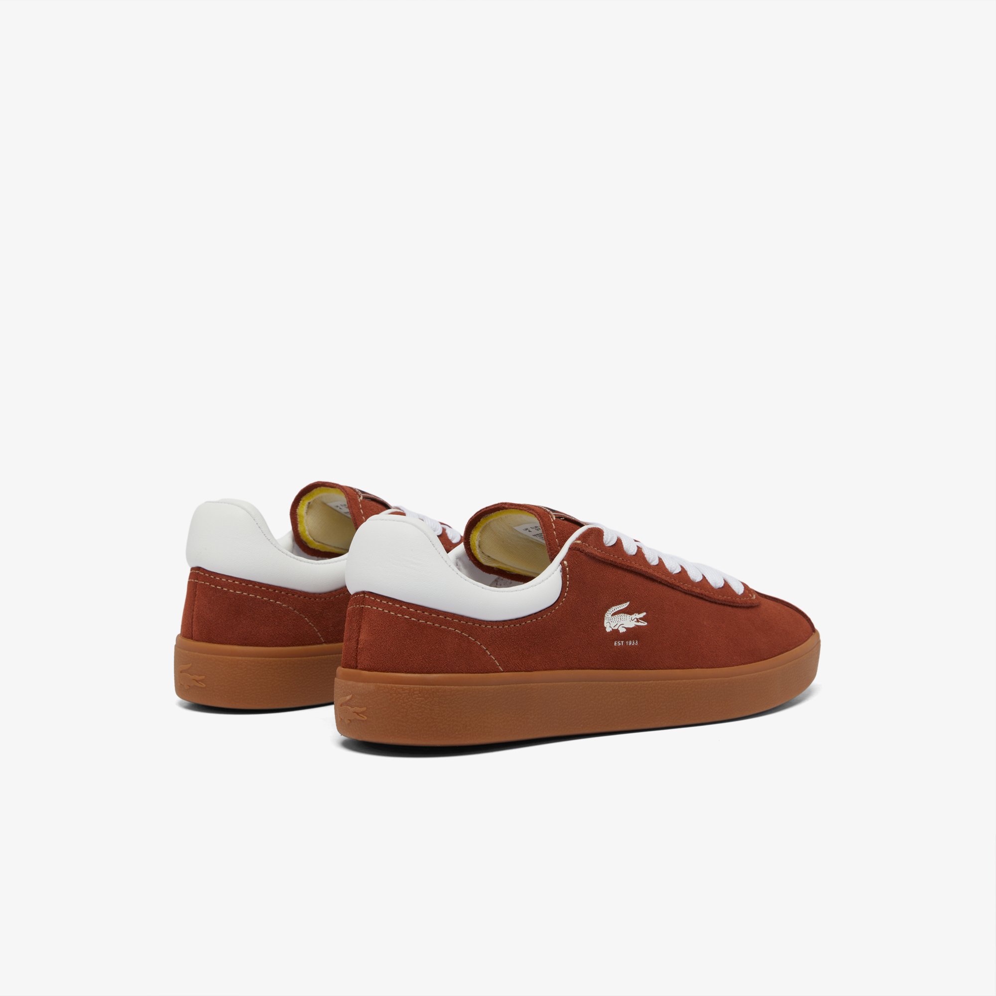 Giày Lacoste Nữ Baseshot Trainers Chất Liệu Da Lộn