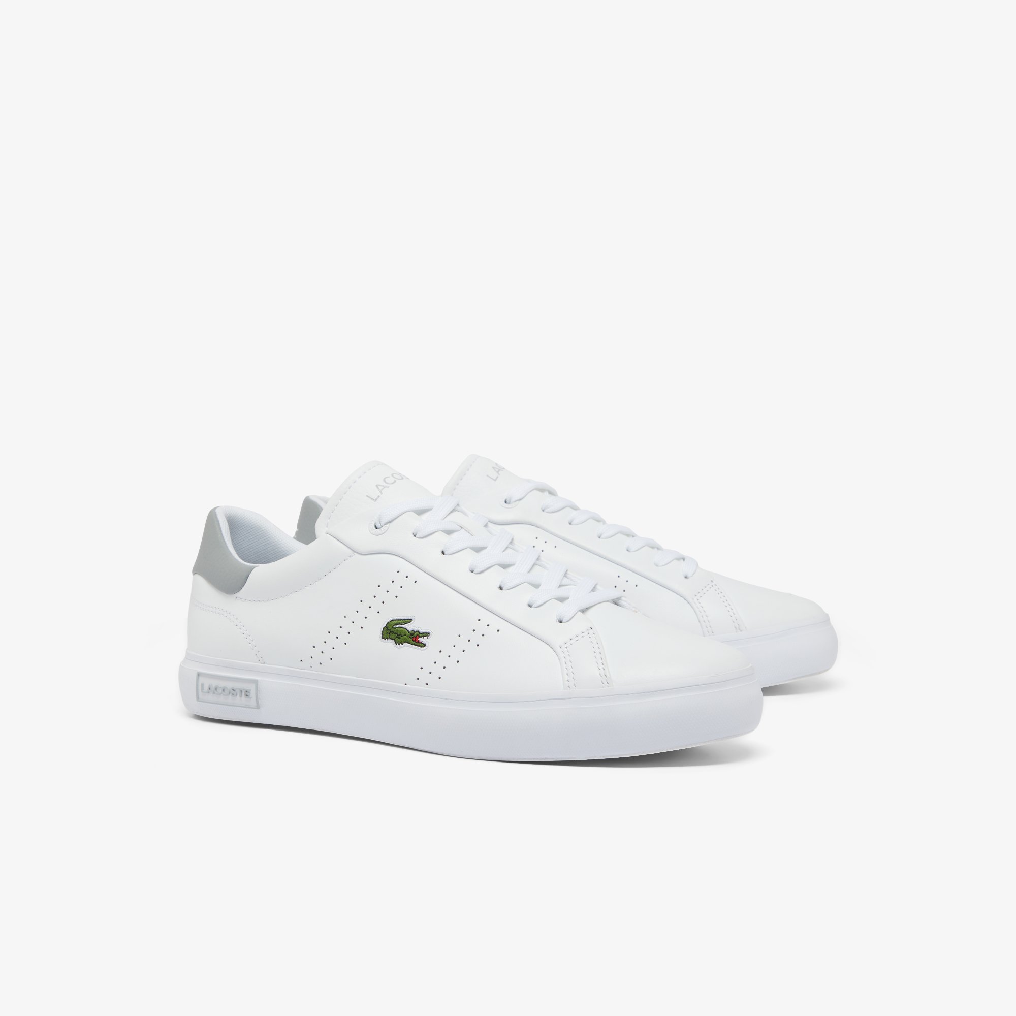 Giày Lacoste Nam Powercourt 2.0 Trainers Chất Liệu Da